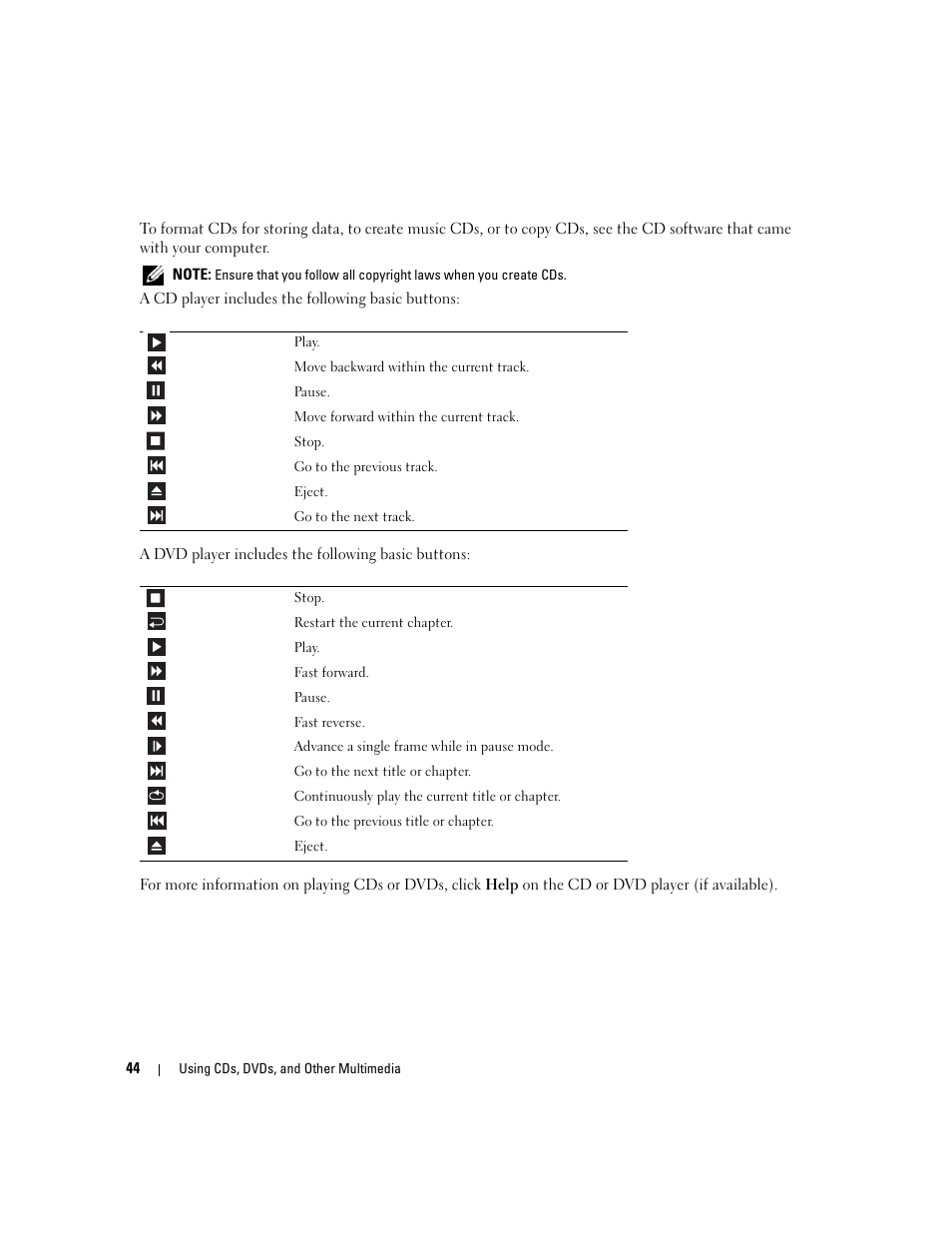 Dell Inspiron 640M User Manual | Page 44 / 188