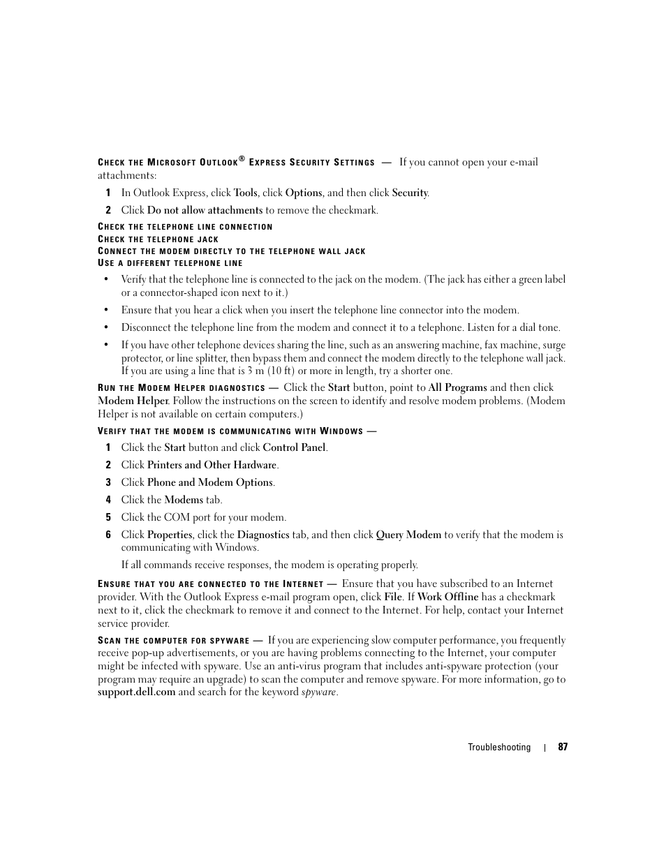 Dell Inspiron 640M User Manual | Page 87 / 188