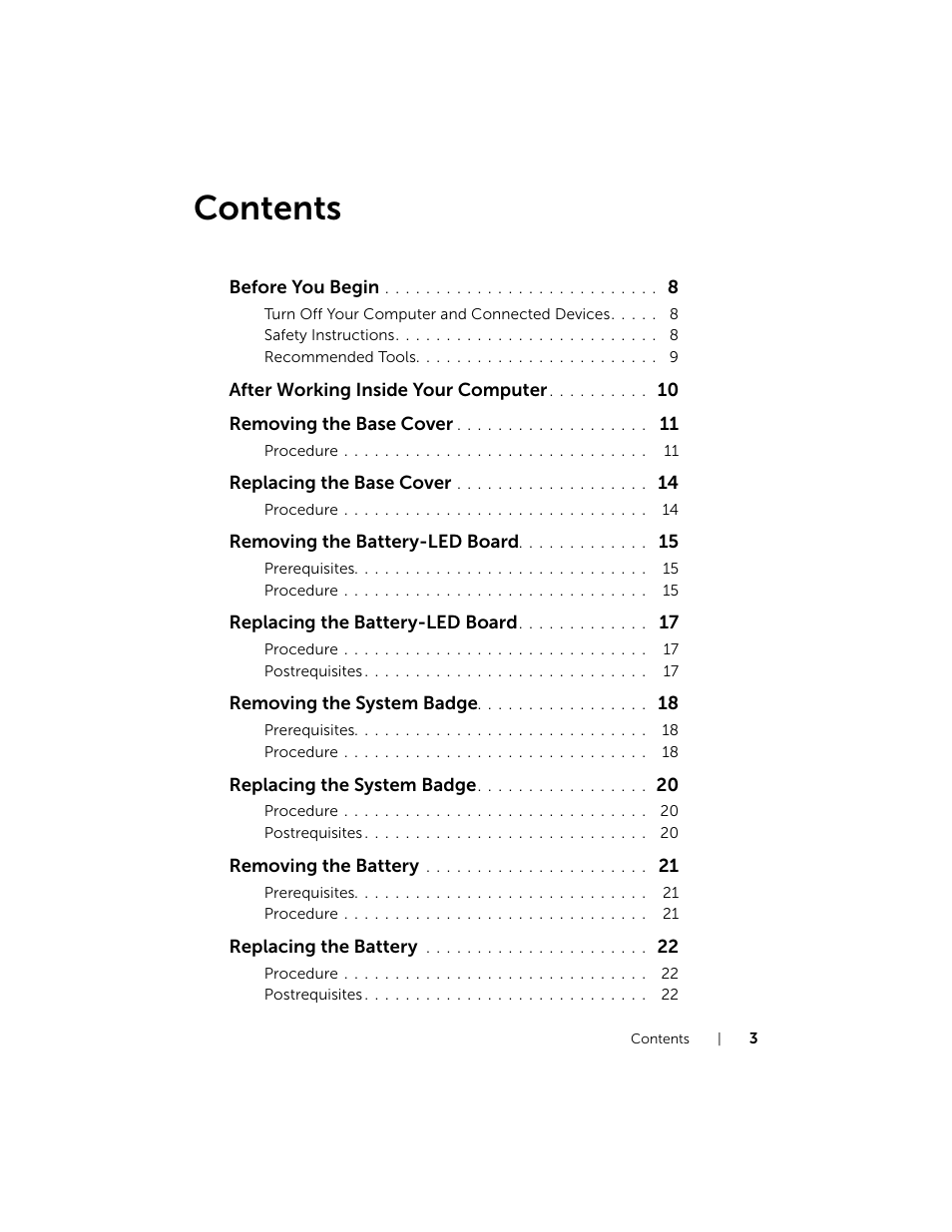 Dell XPS 15 (L521X, Mid 2012) User Manual | Page 3 / 72