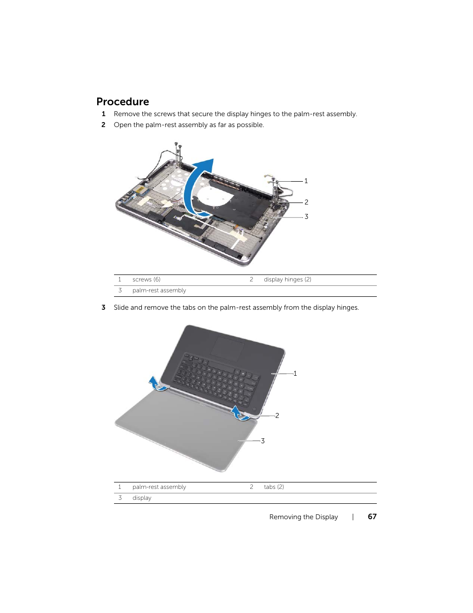 Procedure | Dell XPS 15 (L521X, Mid 2012) User Manual | Page 67 / 72