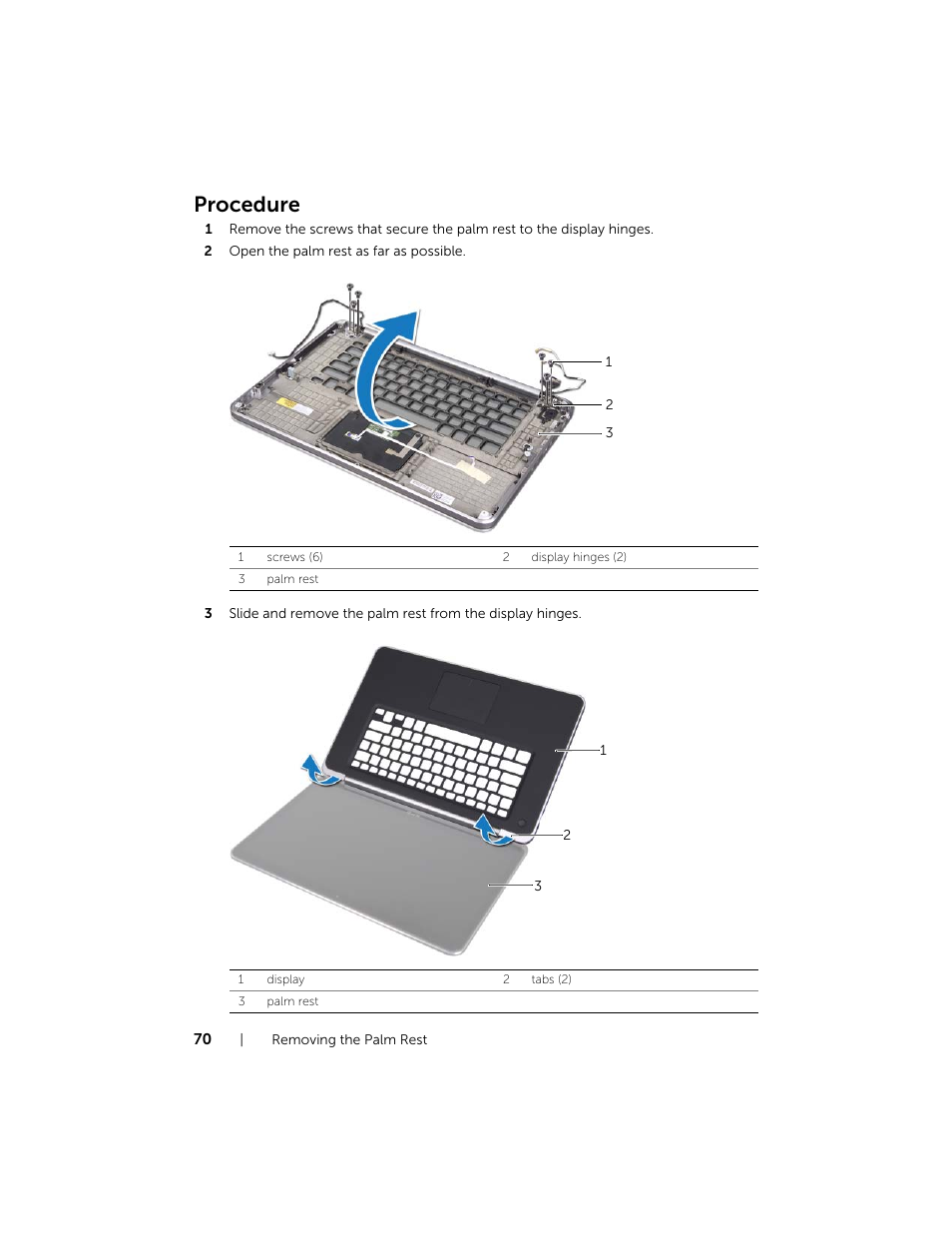 Procedure | Dell XPS 15 (L521X, Mid 2012) User Manual | Page 70 / 72