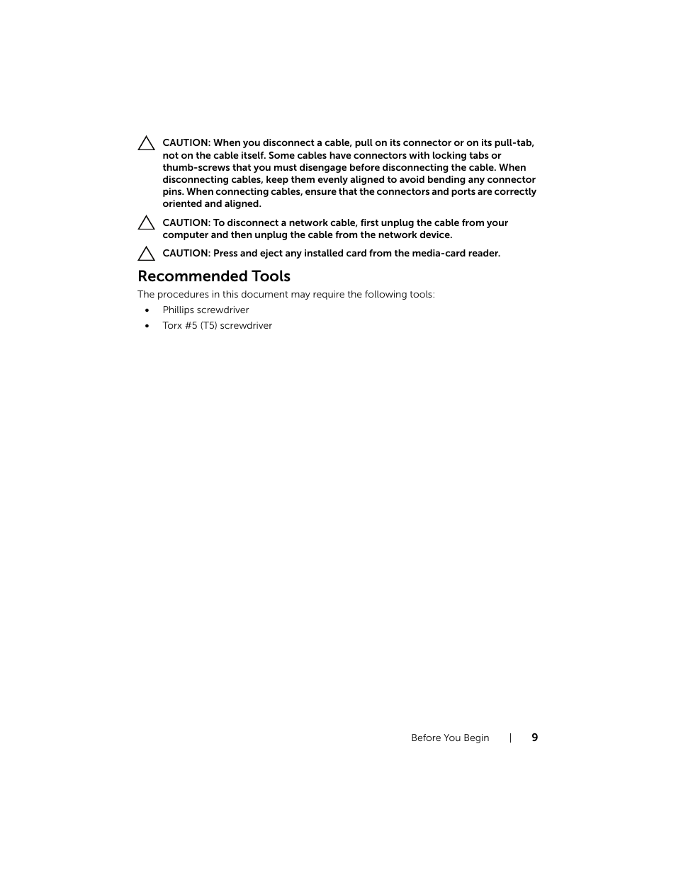 Recommended tools | Dell XPS 15 (L521X, Mid 2012) User Manual | Page 9 / 72