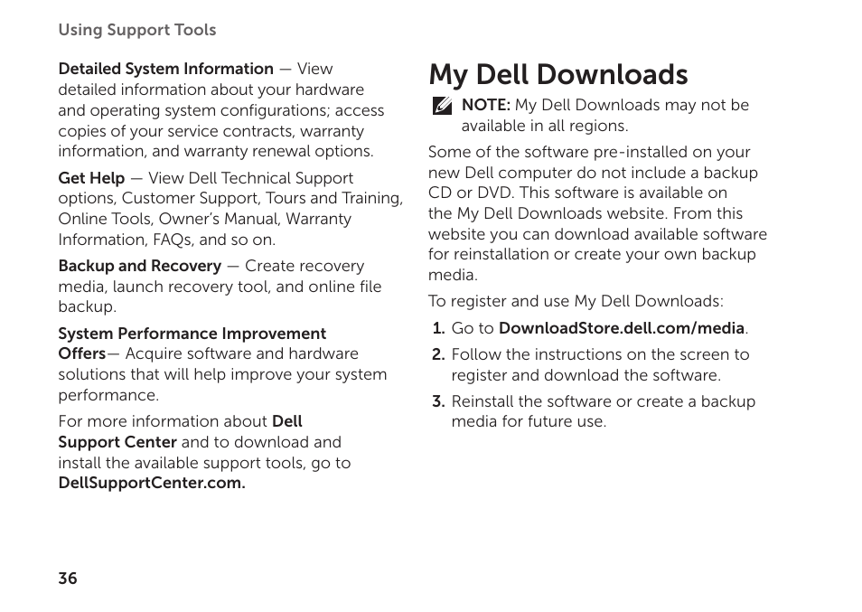 My dell downloads | Dell Inspiron 620 (Mid 2011) User Manual | Page 38 / 72