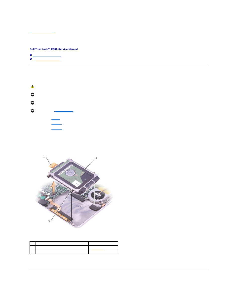 Hard drive, Removing the hard drive | Dell Latitude X300 User Manual | Page 19 / 50