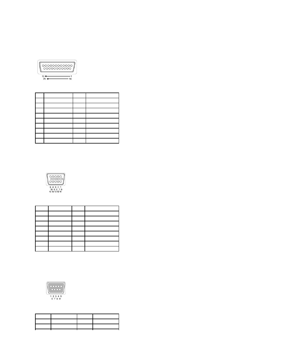 Parallel connector, Video connector, Serial connector | Dell Latitude X300 User Manual | Page 34 / 50