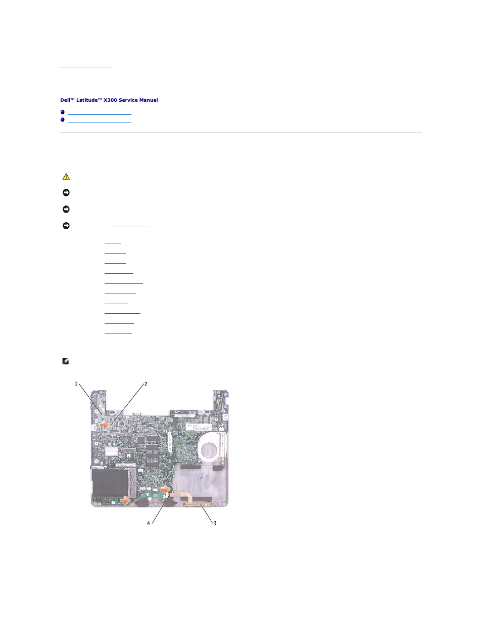 System board, Removing the system board | Dell Latitude X300 User Manual | Page 40 / 50