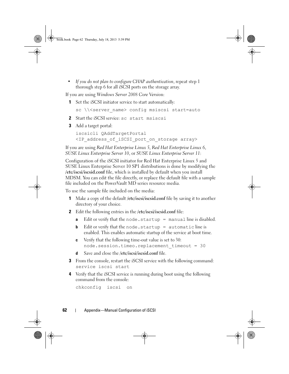 Dell POWERVAULT MD3620I User Manual | Page 62 / 86