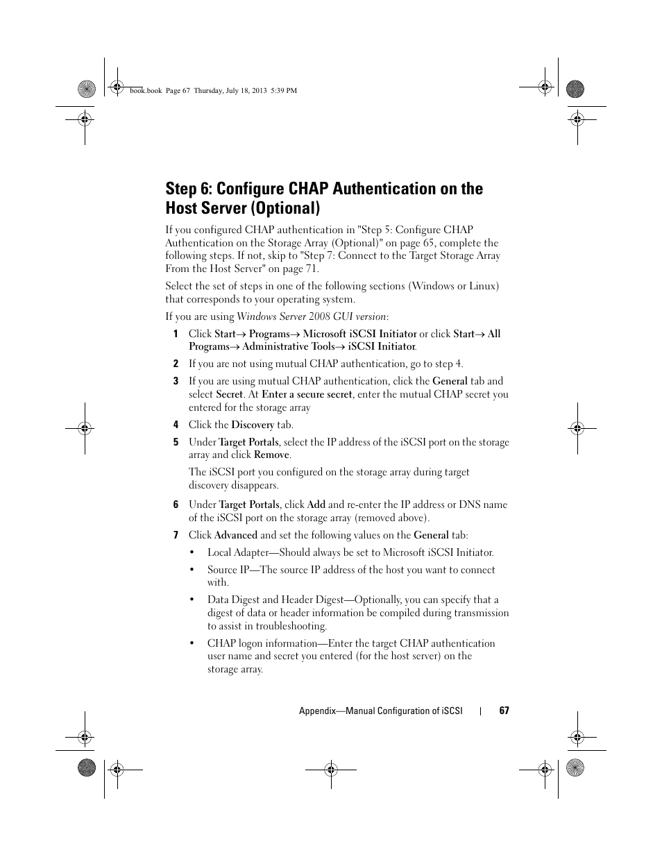 Dell POWERVAULT MD3620I User Manual | Page 67 / 86