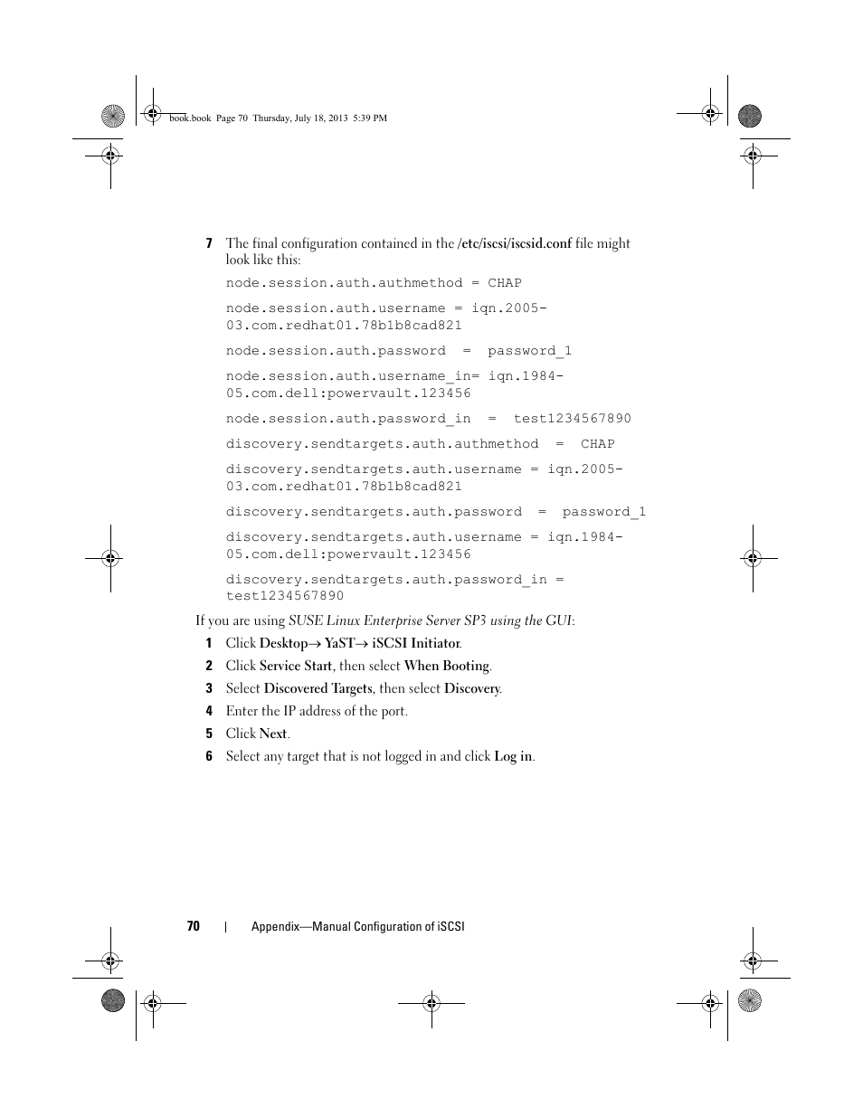 Dell POWERVAULT MD3620I User Manual | Page 70 / 86