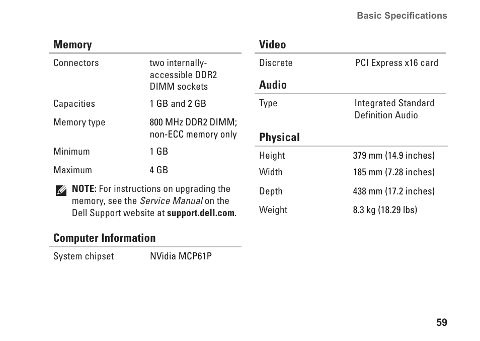 Dell Dimension 2010 User Manual | Page 61 / 90