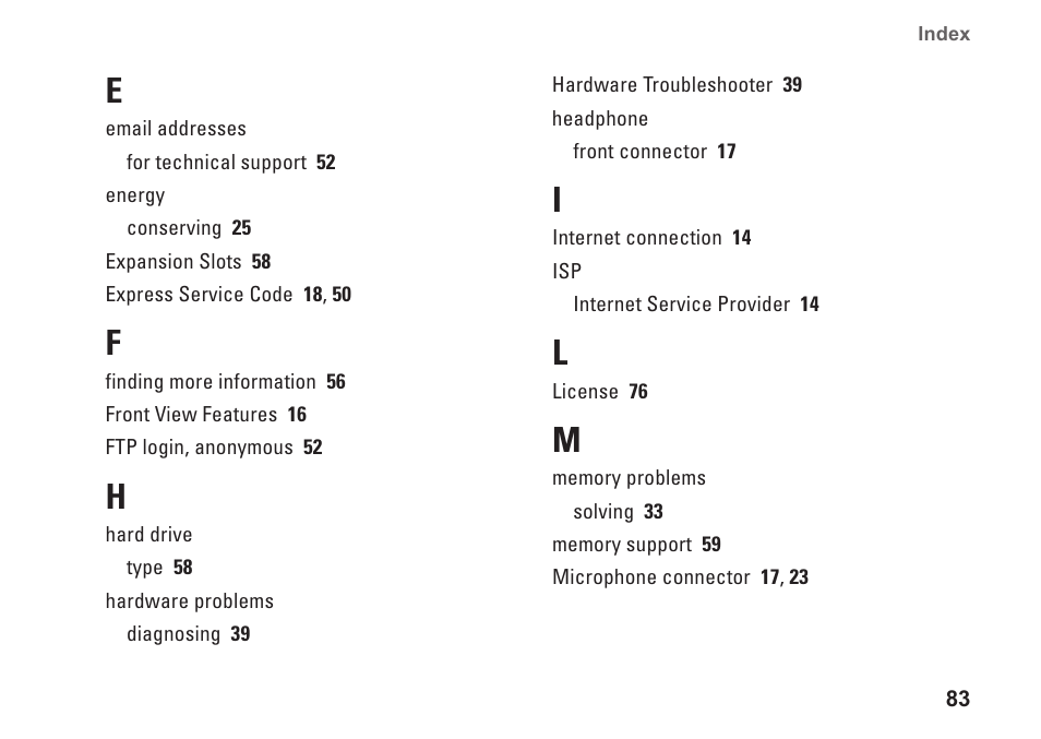 Dell Dimension 2010 User Manual | Page 85 / 90