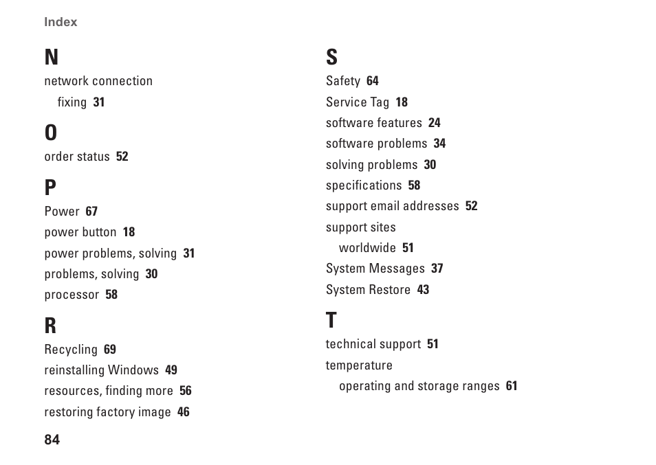 Dell Dimension 2010 User Manual | Page 86 / 90