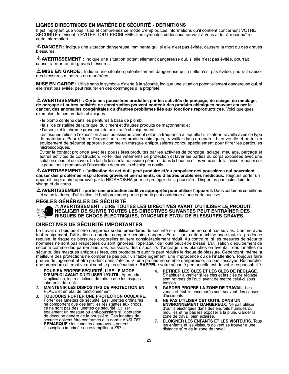 Black & Decker BDDP100 User Manual | Page 29 / 38