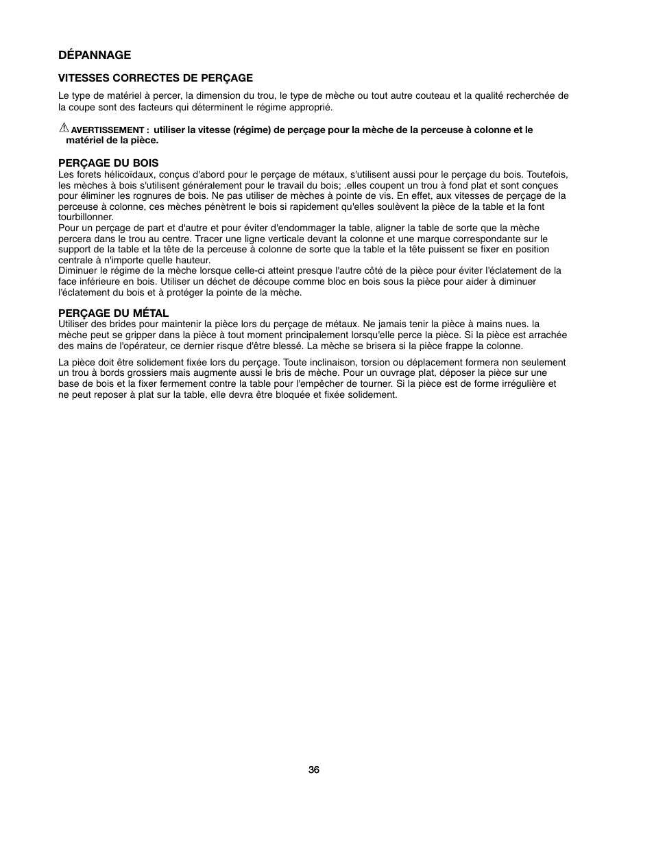 Black & Decker BDDP100 User Manual | Page 36 / 38