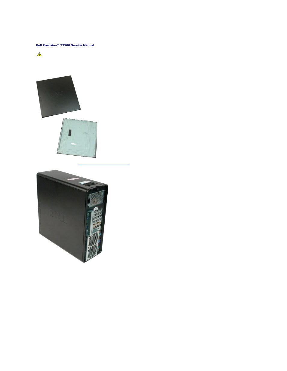 Cover, Removing the cover | Dell Precision T3500 (Early 2009) User Manual | Page 15 / 77
