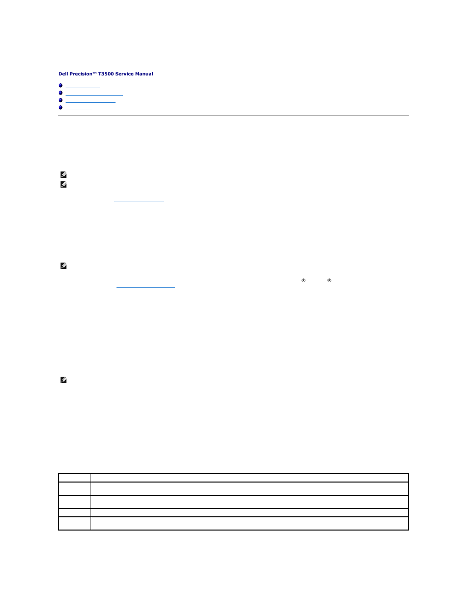 Diagnostics, Dell diagnostics, When to use the dell diagnostics | Starting the dell diagnostics from your hard drive, Dell diagnostics main menu | Dell Precision T3500 (Early 2009) User Manual | Page 6 / 77