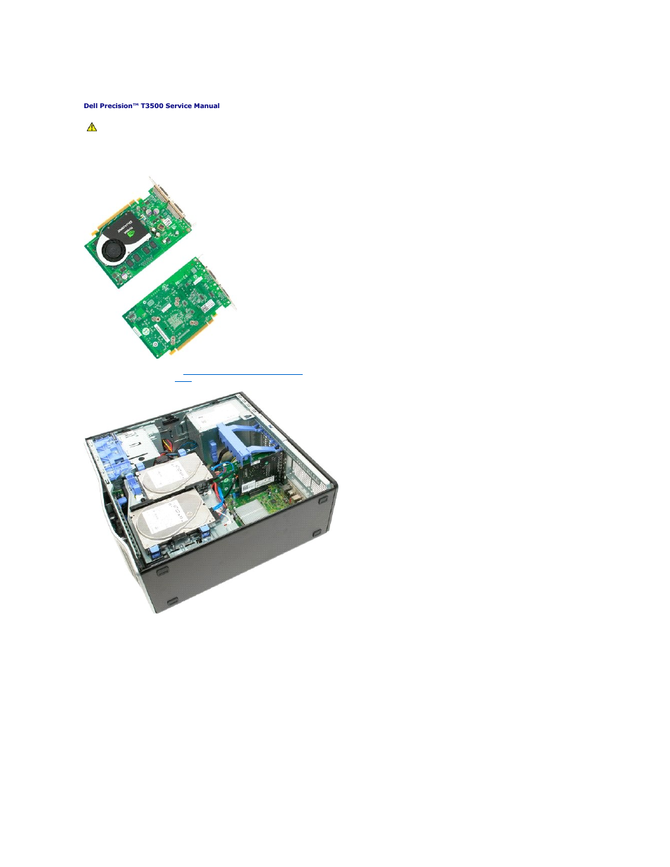 Video card, Removing the video card | Dell Precision T3500 (Early 2009) User Manual | Page 68 / 77