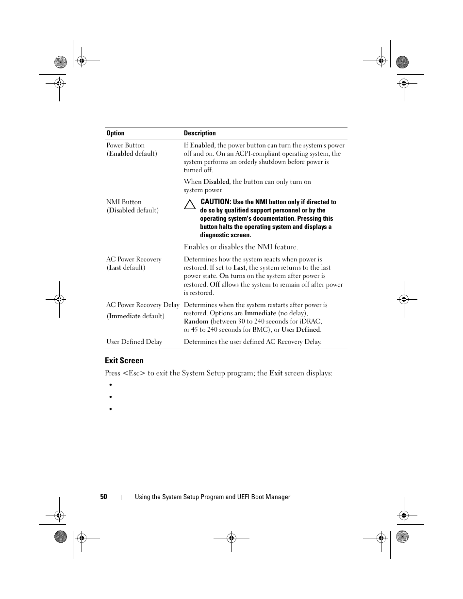 Exit screen | Dell PowerVault DL2200 CommVault User Manual | Page 50 / 164