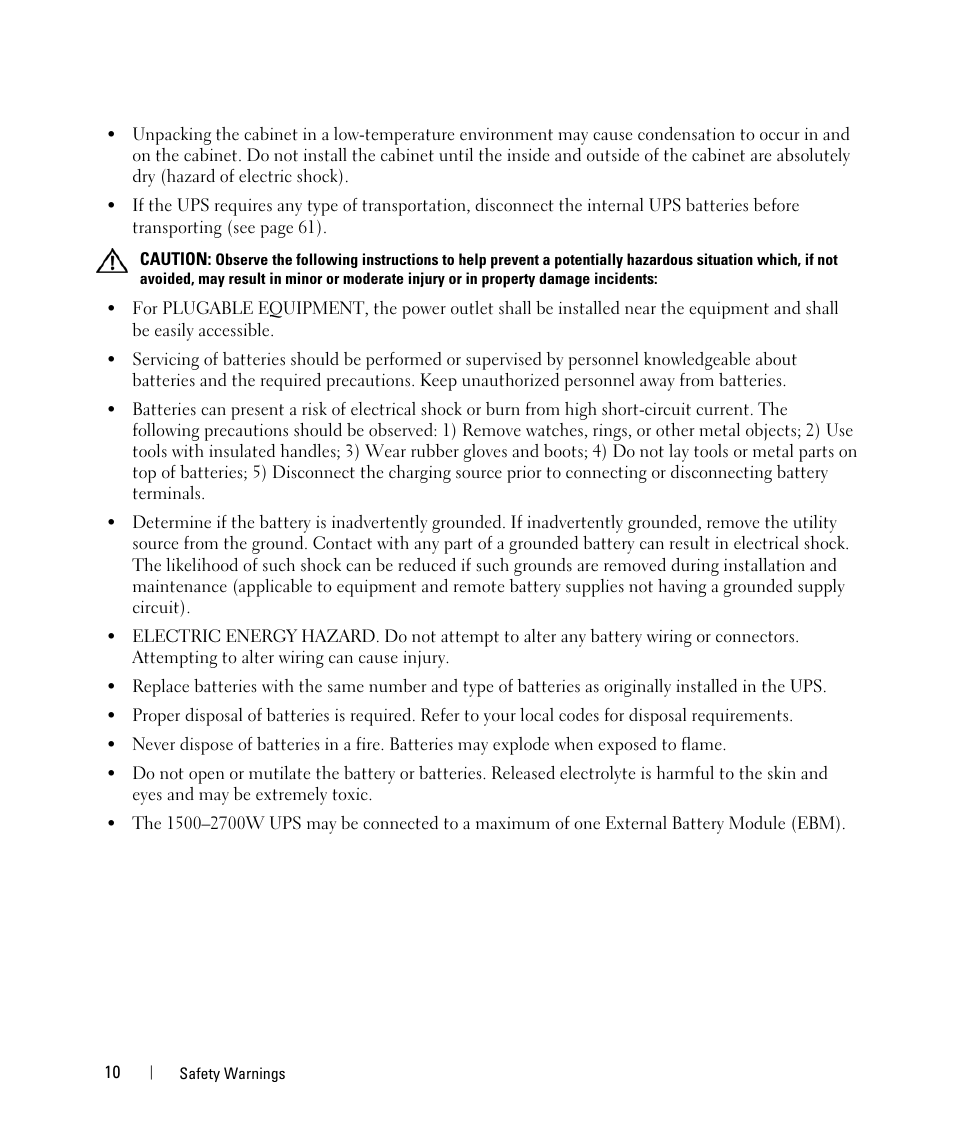 Dell UPS 1000R User Manual | Page 10 / 73