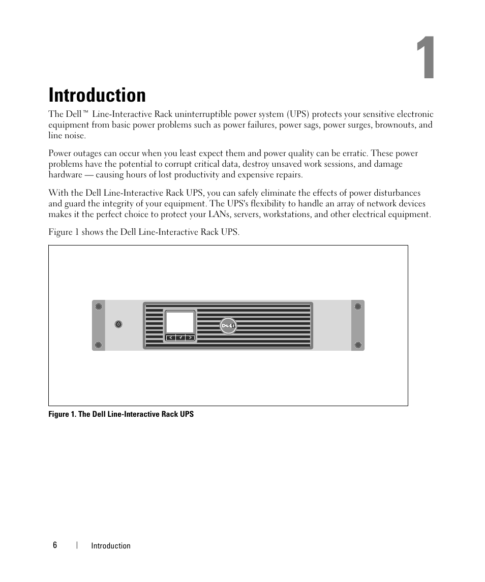 Introduction | Dell UPS 1000R User Manual | Page 6 / 73