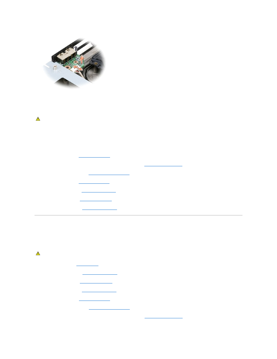 Consumer infrared (cir) board, Replacing the audio connector board, Removing the cir board | Dell Vostro 1500 (Mid 2007) User Manual | Page 4 / 66