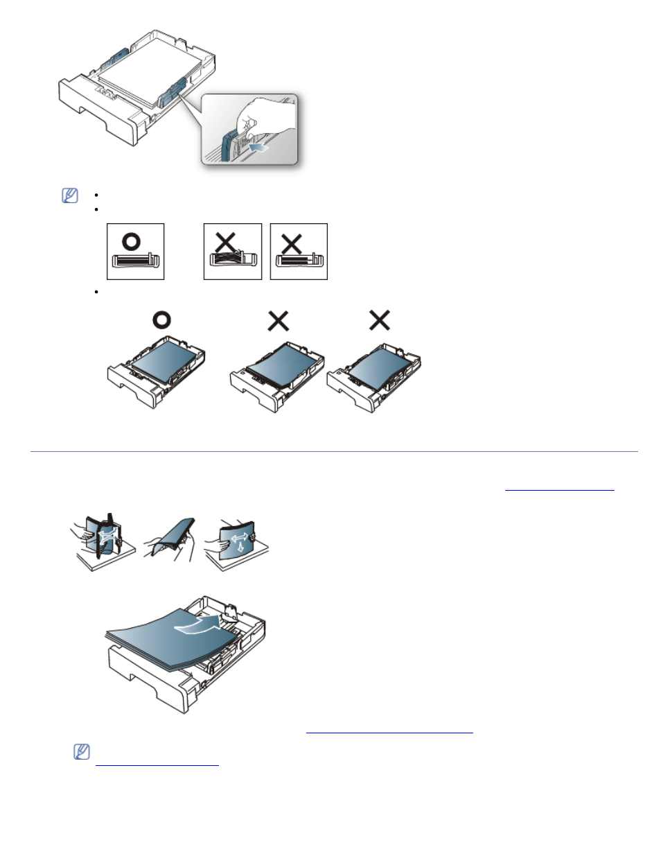 Loading paper in the tray, Tray 1, Manual tray | Dell 1130 Laser Mono Printer User Manual | Page 39 / 103