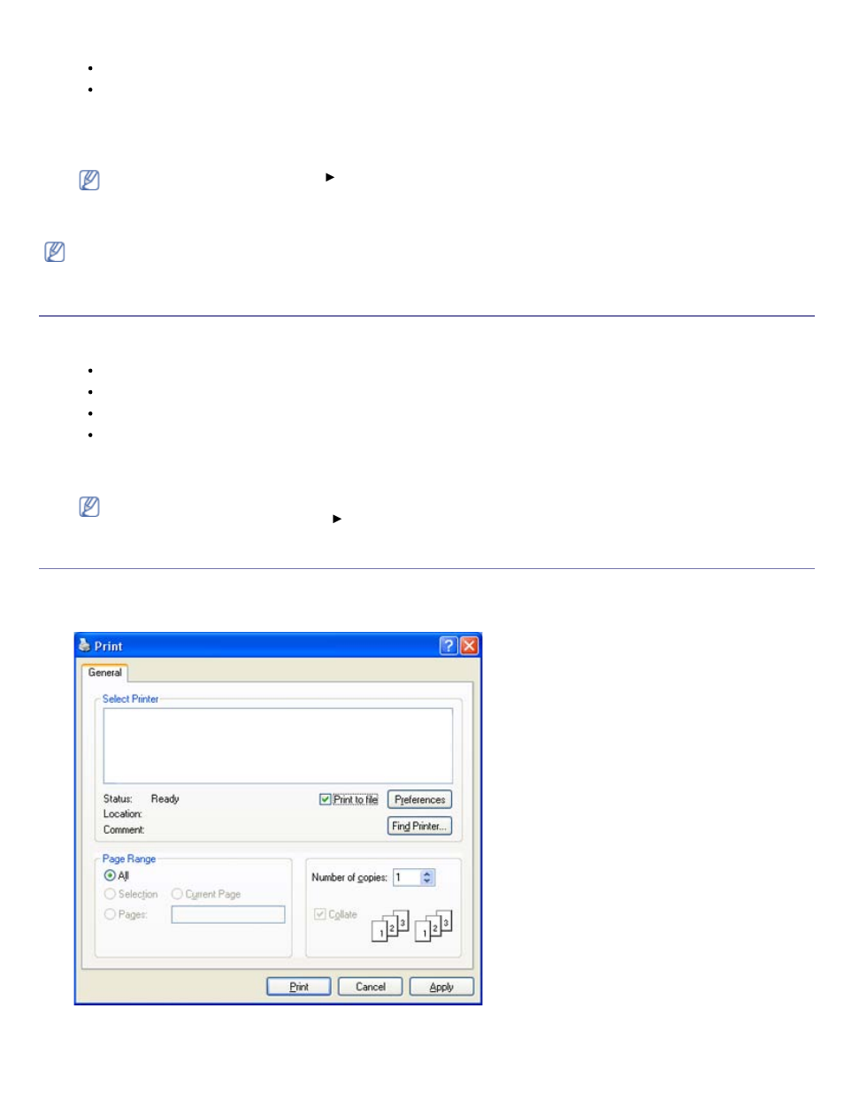 Setting your machine as a default machine, Printing to a file (prn) | Dell 1130 Laser Mono Printer User Manual | Page 54 / 103