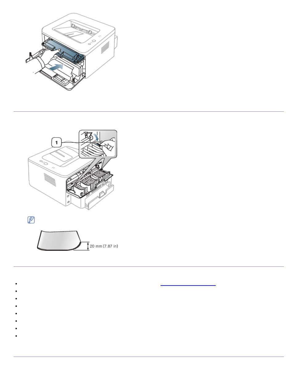 Clearing paper jams, Tips for avoiding paper curls, Tips for avoiding paper jams | Dell 1130 Laser Mono Printer User Manual | Page 72 / 103