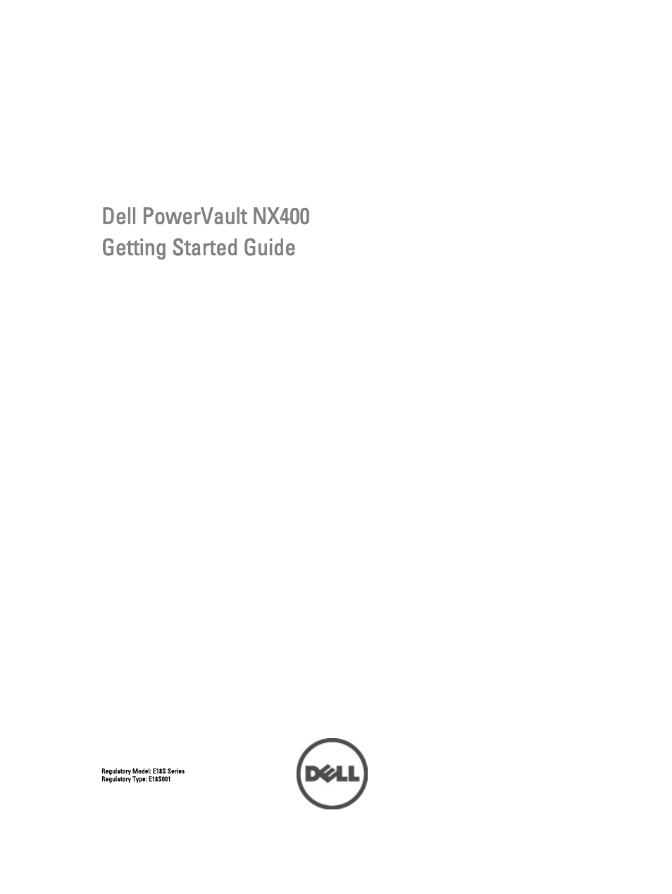 Dell Powervault NX400 User Manual | 8 pages