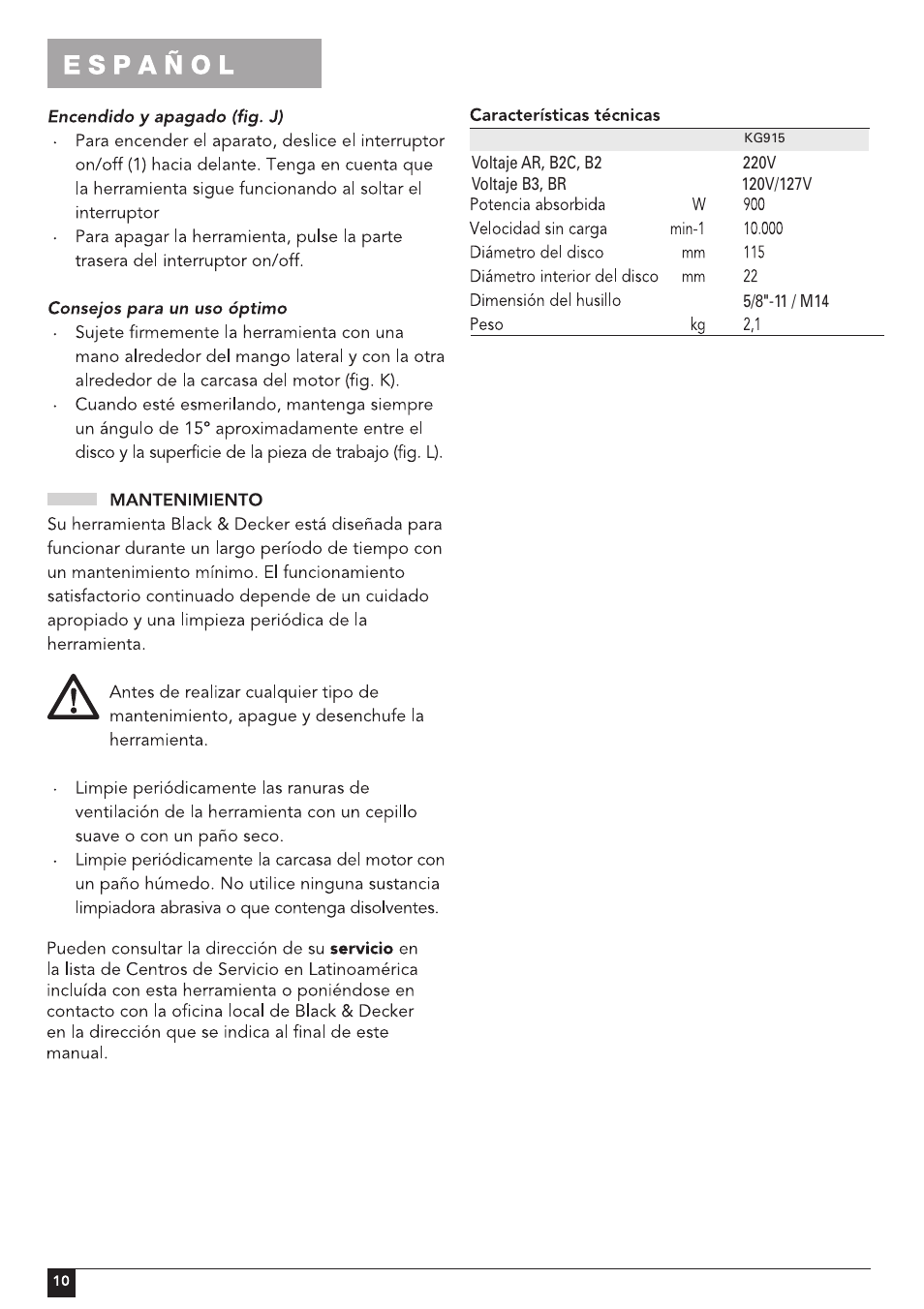 Black & Decker 478306-00 User Manual | Page 10 / 16