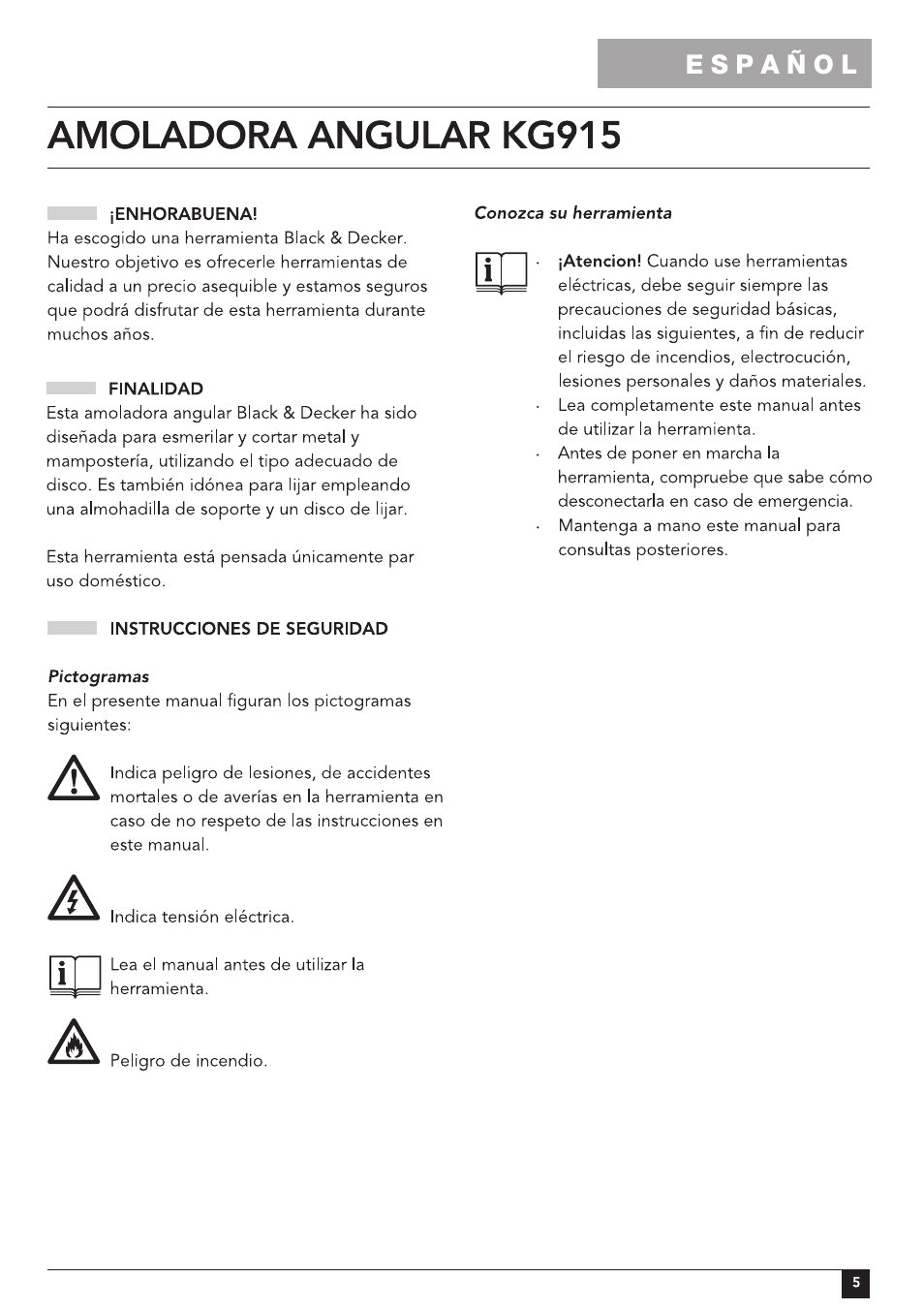 Black & Decker 478306-00 User Manual | Page 5 / 16