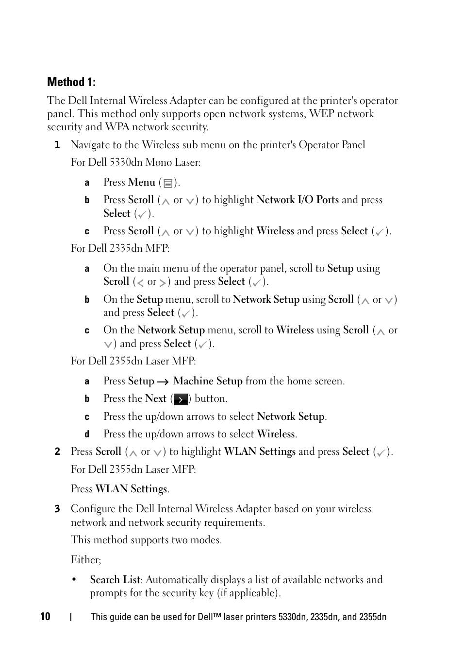 Method 1 | Dell 2355dn Multifunction Mono Laser Printer User Manual | Page 12 / 68