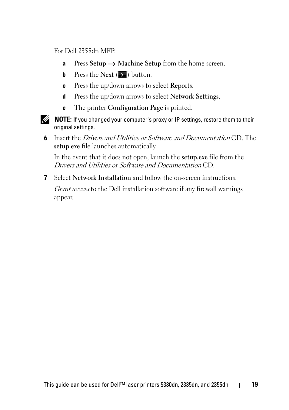 Dell 2355dn Multifunction Mono Laser Printer User Manual | Page 21 / 68