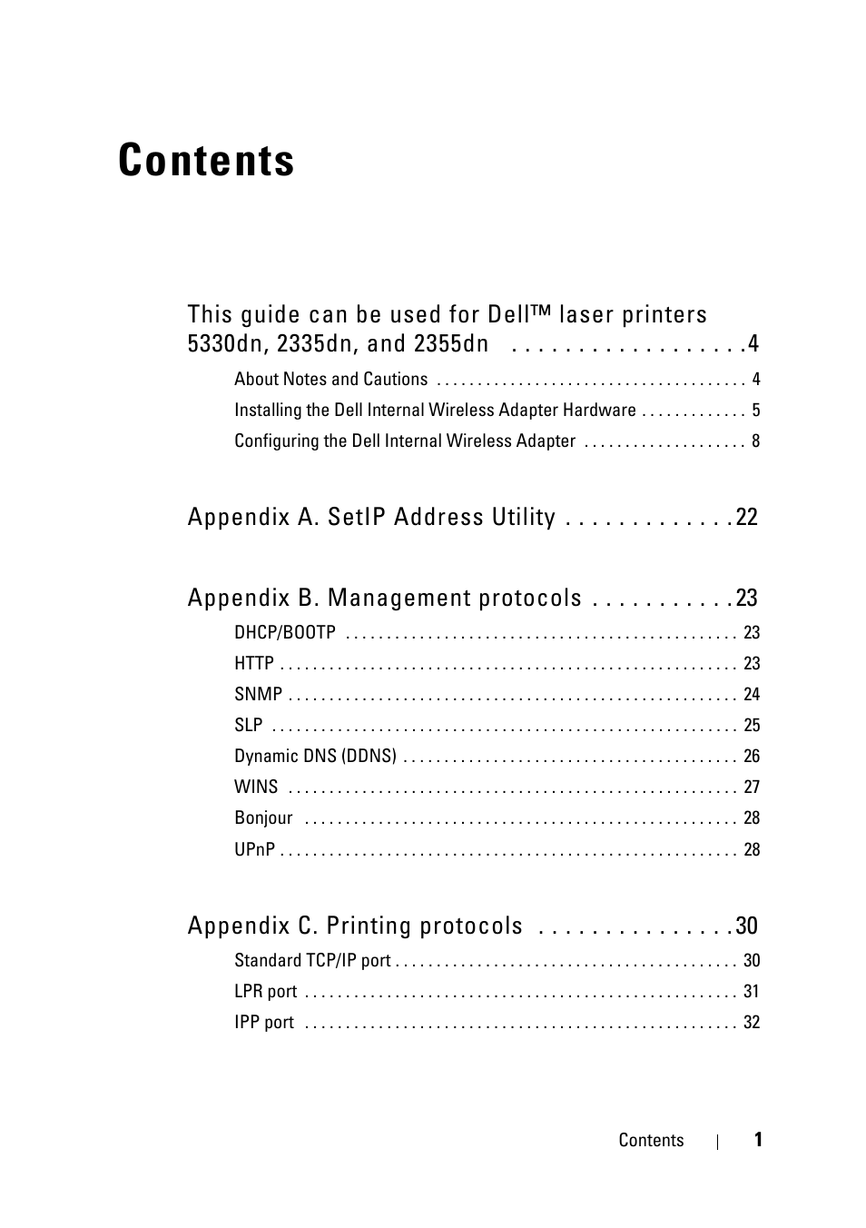 Dell 2355dn Multifunction Mono Laser Printer User Manual | Page 3 / 68