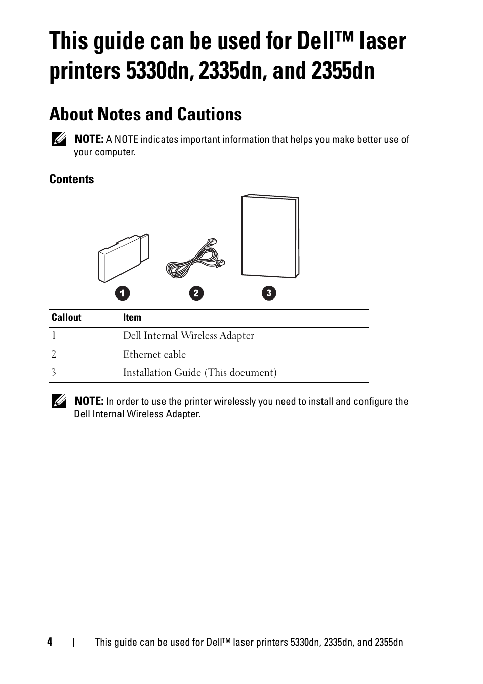Dell 2355dn Multifunction Mono Laser Printer User Manual | Page 6 / 68