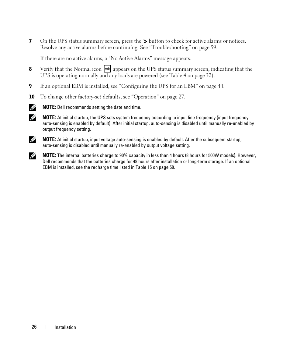 Dell UPS 1000T User Manual | Page 26 / 63