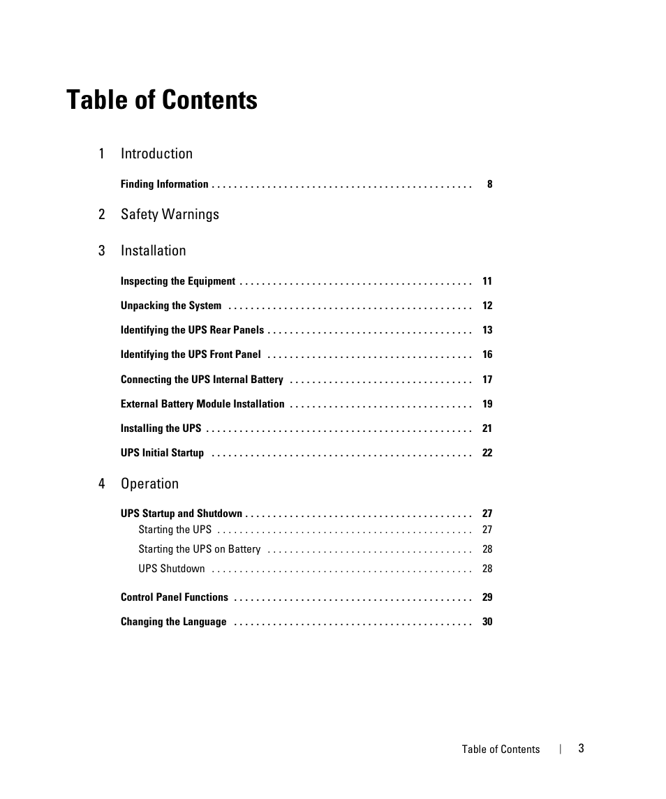 Dell UPS 1000T User Manual | Page 3 / 63