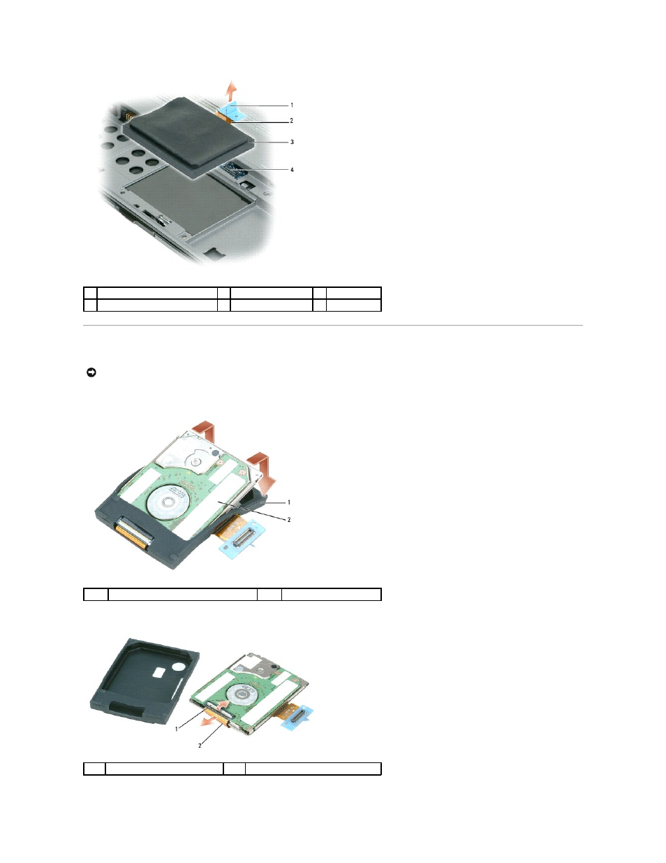 Dismantling the hard drive | Dell Latitude D430 (Mid 2007) User Manual | Page 22 / 37