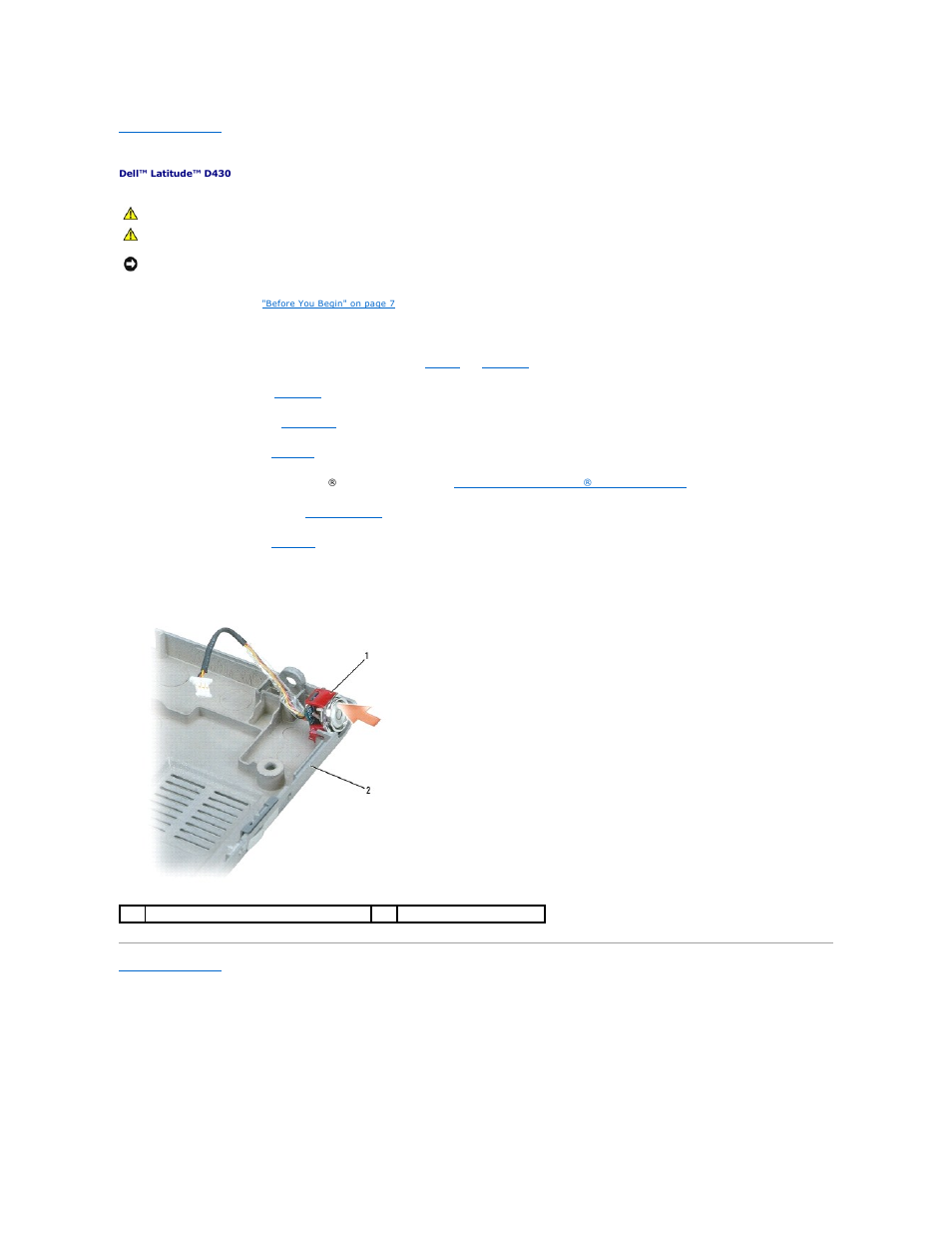 Power button assembly | Dell Latitude D430 (Mid 2007) User Manual | Page 31 / 37