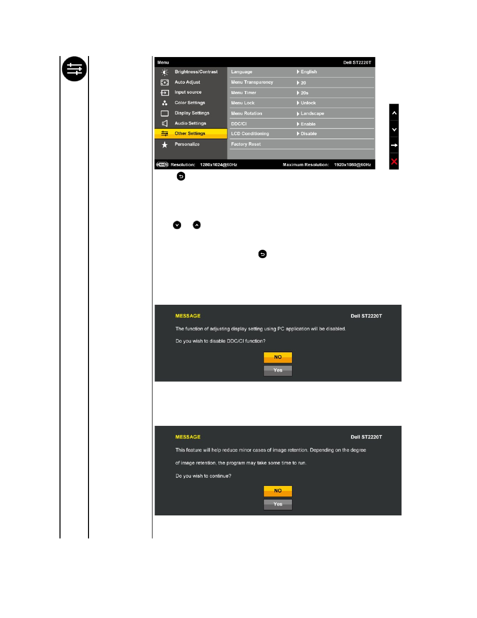Dell ST2220T Monitor User Manual | Page 21 / 33