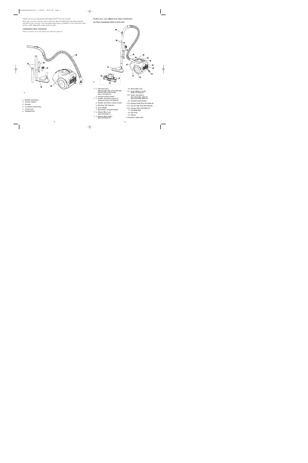 Black & Decker VC2500 User Manual | Page 3 / 13