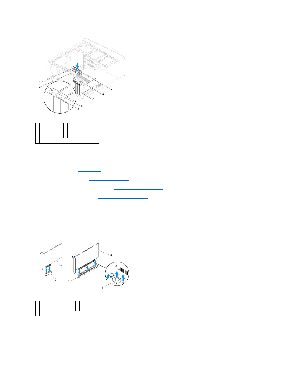 Removing pci and pci express cards | Dell Studio XPS 7100 (Mid 2010) User Manual | Page 10 / 53