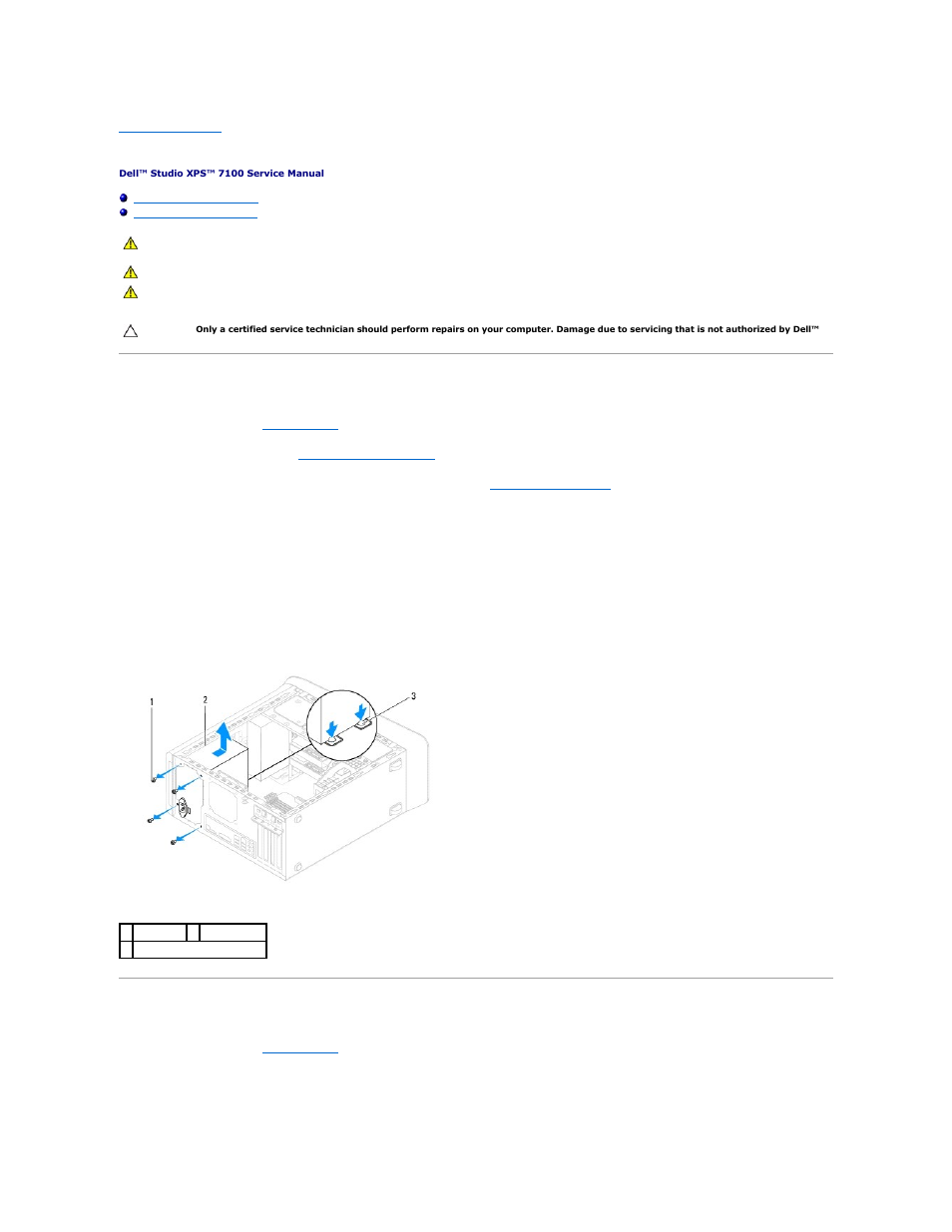 Power supply, Removing the power supply, Replacing the power supply | Dell Studio XPS 7100 (Mid 2010) User Manual | Page 37 / 53