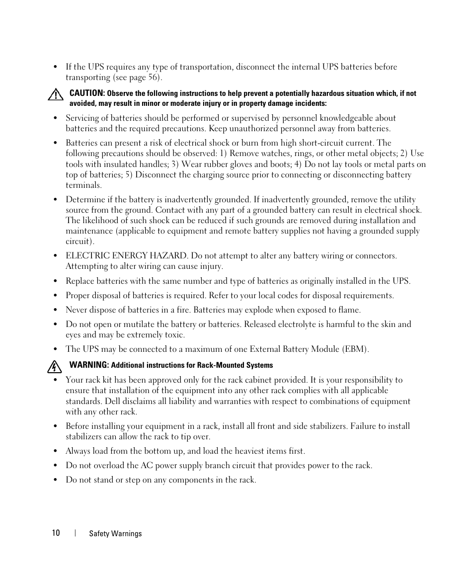 Dell UPS 5600R User Manual | Page 10 / 69