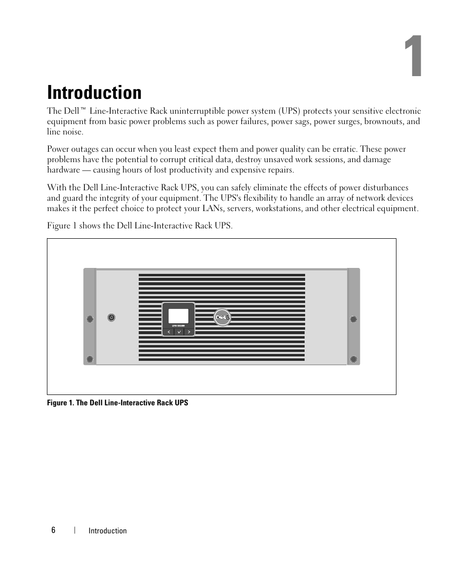 Introduction | Dell UPS 5600R User Manual | Page 6 / 69
