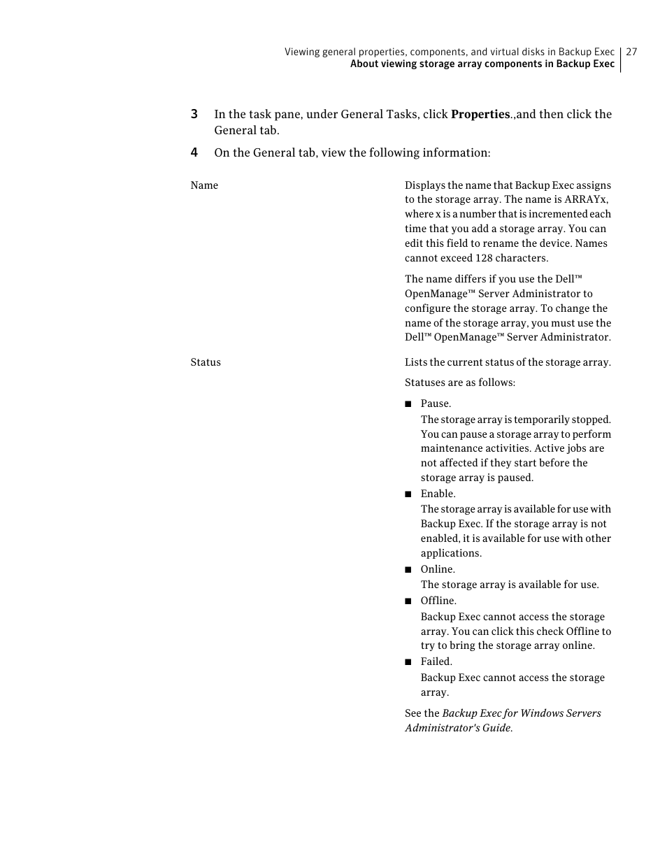 Dell PowerVault DL2000 User Manual | Page 27 / 59