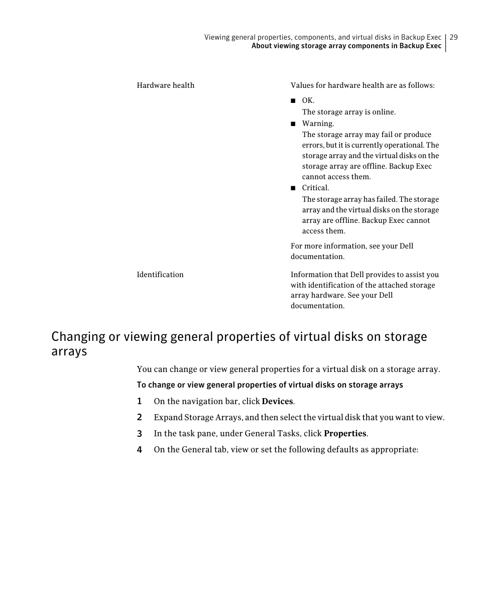 Arrays | Dell PowerVault DL2000 User Manual | Page 29 / 59