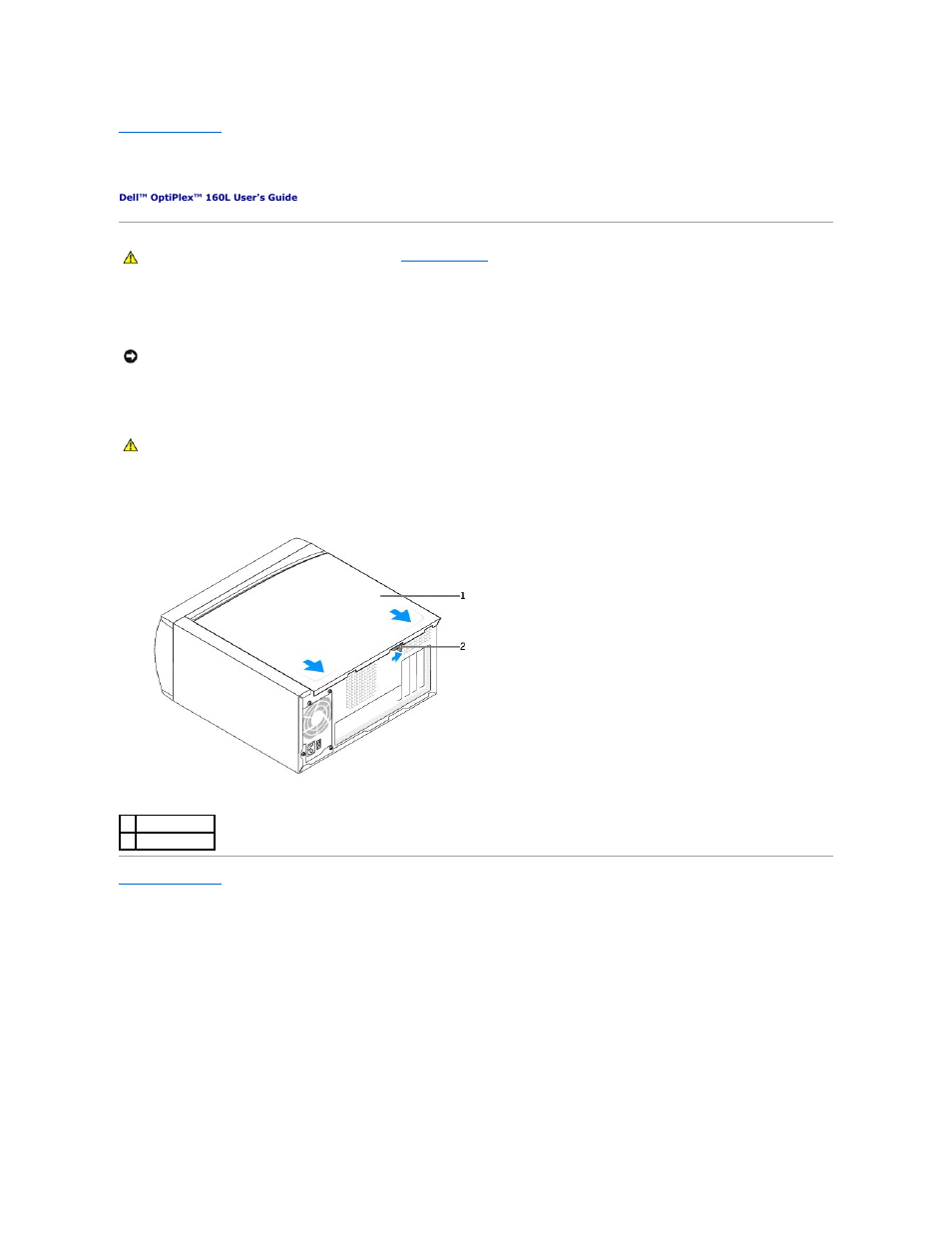 Removing the computer cover | Dell OptiPlex 160L User Manual | Page 72 / 112