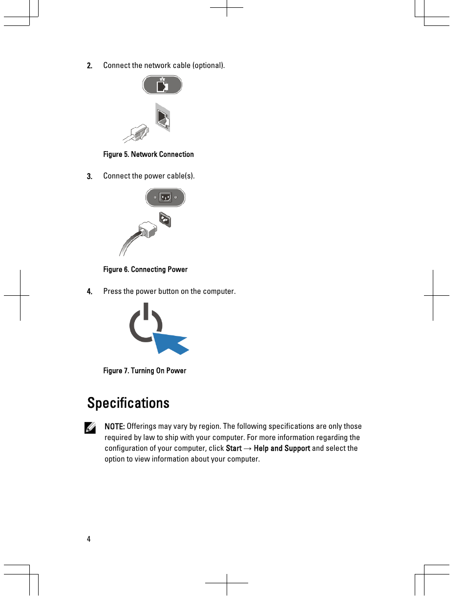 Specifications | Dell OptiPlex 9020 All In One (Mid 2013) User Manual | Page 4 / 6