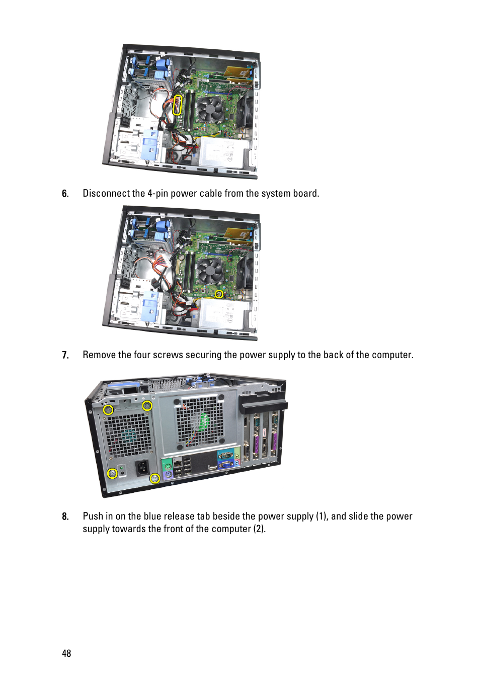 Dell Precision T1600 (Early 2011) User Manual | Page 48 / 89